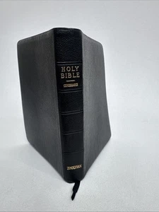 VTG Leather Bible KJV Red Concordance Genuine Zonderman 1942 Indexed - Imagen 1 de 5