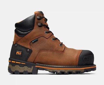 Timberland Pro Boondock Men's Composite Toe 6 Inch Work Boots Brown Size  10.5 - Immagine 1 di 4