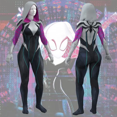 Juego completo de body disfraz de Spider-Gwen Spider-Man Across the Spider-Verse Foto 1 de 4