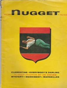 NUGGET Mag Dec 1957 FINE Playboy Rival PIN UP Nudes - Picture 1 of 1