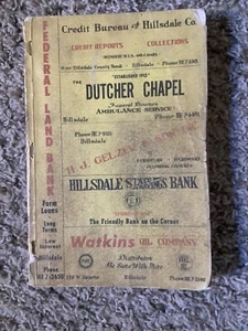 1960 HILLSDALE MI Michigan Rural DIRECTORY People ~ Advertising ~ History ~ Maps - Picture 1 of 2