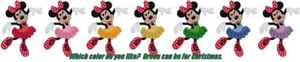 Pantofole ballerine Minnie Mouse punto croce + motivo artigianale scarpe punta tutù - Foto 1 di 1