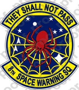 STICKER USAF 8TH SPACE WARNING SQUADRON - Picture 1 of 1