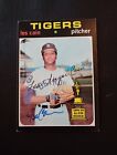 LES CAIN AUTOGRAPHED 1971 TOPPS SIGNED ALL STAR ROOKIE CUP CARD TIGERS #101. rookie card picture