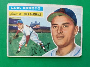 1956 Topps - Luis Arroyo #64 White Back (RC) - Rookie Card - St. Louis Cardinals - Bild 1 von 2