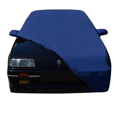 Indoor car cover fits Renault 19 bespoke Le Mans Blue cover With mirrorpockets Foto 1 de 4