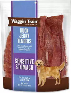 Grain-Free Duck Jerky Tenders for Dogs - High Protein & Stomach Friendly 12oz - Picture 1 of 12