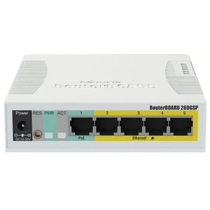 Mikrotik RB260GSP 5xGbit LAN 1xSFP Smart POE-OUT Switch - Picture 1 of 3