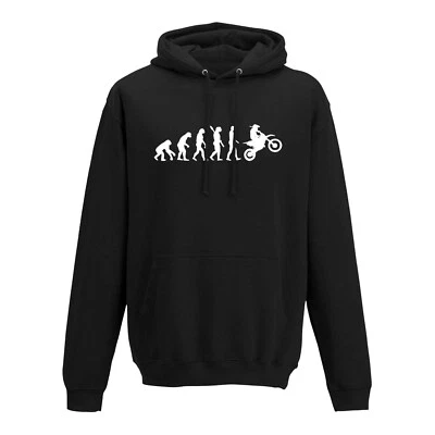 Hoodie Evolution Motocross Enduro Honda Kawasaki Suzuki 10 Farben Herren XS-5XL - Bild 1 von 2