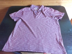 Red Herring Slim Fit Burgundy Extra Large Polo Shirt Used Pre-Owned - Picture 1 of 6