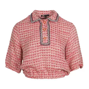 Maje Women's Top Size 2 / M Tweed MFPTO00674 - Picture 1 of 12