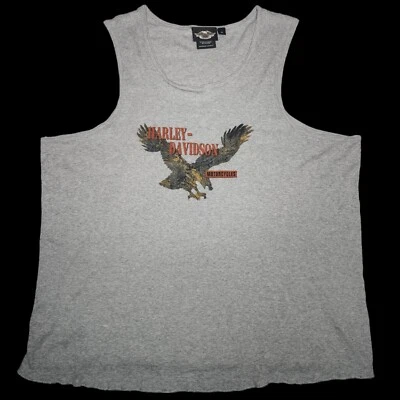 HARLEY DAVIDSON Ribbed Cotton Tank Top XL 2X (runs big ) - Image 1 of 4