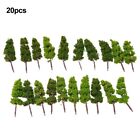 Green And Handmade Model Trees For Building Model And Roadway Scenery (20 Pack)