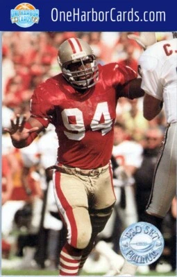1991 Pro Set Platinum San Francisco 49ers Football Card #146 Charles Haley - Image 1 of 2