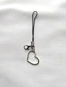 Open Heart Phone Charm Dangle Lanyard Hanging Pendant Chain Car Decor Handmade - Photo 1 sur 4