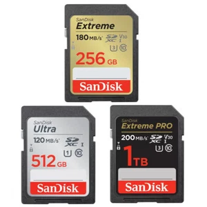 SANDISK 32GB 64GB 128GB 256GB 512GB 1TB EXTREME PRO ULTRA SD CLASS 10 SDXC NEW - Picture 1 of 26