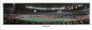  Houston Oilers Astrodome 48 Yard Line 1992 Stadion Panorama Poster 1002 - Bild 1 von 5