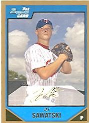 2007 (TWINS) Bowman Prospects Gold #BP76 Jay Sawatski