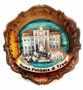 Placa de pared 3D recuerdo de la Fontana de Trevi de Italia - Imagen 1 de 3