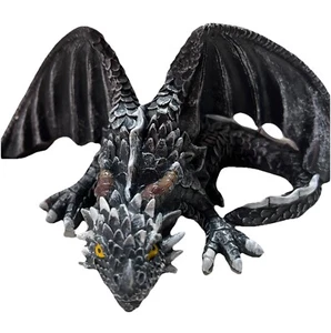 8 Inch Dragon Sculpture Realistic Statue Garden Home Decor Outdoor Ornament - Picture 1 of 11