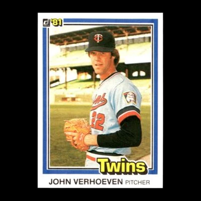 John Verhoeven 1981 Donruss Minnesota Twins #564 NM+ Vintage! - Image 1 of 2