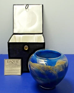 NORTHERN LIGHTS CANDLE Esque polierte Kugelvase KOBALT blau Duftkerze ~ 6" - Bild 1 von 19