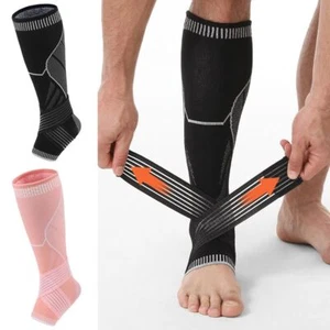 Black Pink Ankle Protection Socks Sport Protector Men Women - Picture 1 of 14