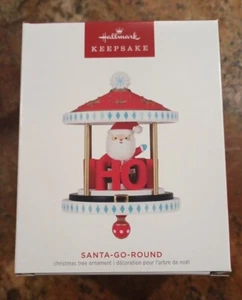 Hallmark 2023 SANTA-GO-ROUND Keepsake Ornament - 24-39 - Picture 1 of 3