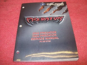 GENUINE OEM POLARIS 9918785 PREDATOR SERVICE MANUAL 2003-2004 w/New CD Free ship - Picture 1 of 3