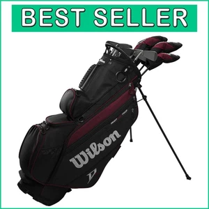 Complete Deep Red Tour Golf Equipment with Lightweight Stand Bag - Regular Flex - Picture 1 of 11