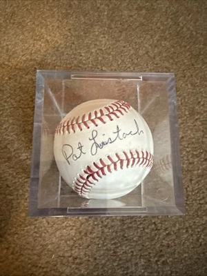 PAT LISTACH SIGNED AUTOGRAPHED BASEBALL!  Brewers, Astros!  1992 ROY! - Image 1 of 4