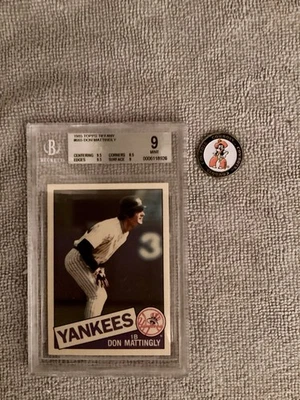 1985 Topps Tiffany #665 Don Mattingly BVG 9 - Image 1 of 2