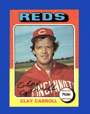 Topps Set-Break #345 Clay Carroll 1975 casi nuevo-como nuevo o mejor *GMCARDS* Foto 1 de 2