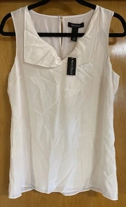 WHBM White House Black Market, S, 100% Silk Sleeveless Blouse Top, New Tags - Picture 1 of 15