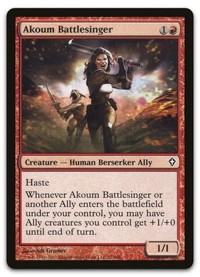 Akoum Battlesinger #71 (LP) Worldwake WWK Magic MTG - Image 1 of 2