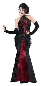 Gothic Spider Black Widow Adult Women Halloween Costume - Picture 1 of 3