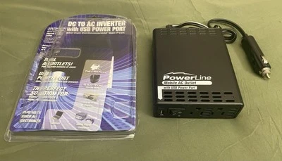 PowerLine Mobile AC Outlet 200W DC to AC Converter Box - Image 1 of 4