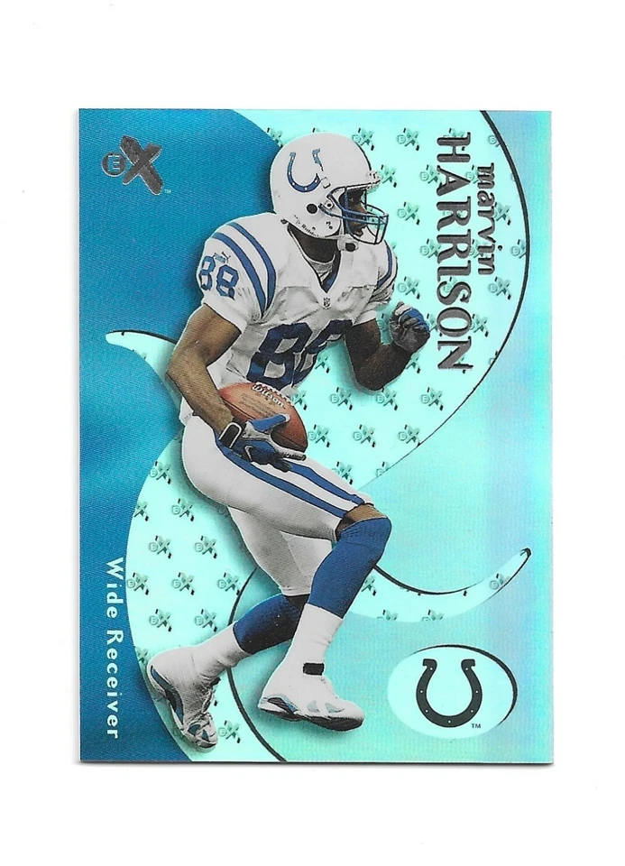 2000 Fleer eX Foil Refractor Marvin Harrison NFL PWE Insert Card Colts #66 - Image 1 of 1