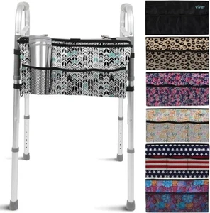 Vive Walker Wheelchair Bag Accessory Pouch Chevron Storage Pockets - Picture 1 of 1