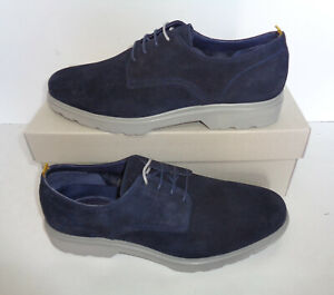 Ask The Missus Mens Navy Suede Leather Office Formal Shoes New UK Size 11
