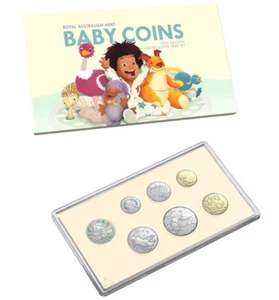 2024 BABY COINS UNCIRCULATED SIX COIN YEAR SET & TOKEN ROYAL AUSTRALIAN MINT RAM - Picture 1 of 17