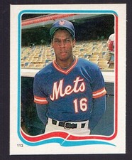 1984 Fleer Star Stickers Dwight Gooden Rookie RC Baseball