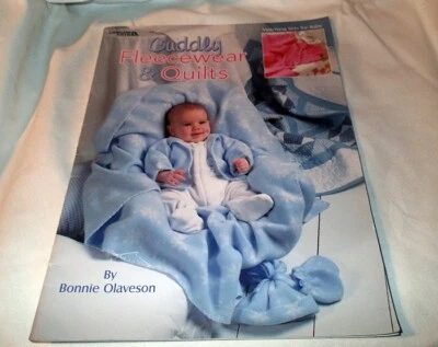 CUDDLY FLEECEWEAR & QUILTS PATTERN BOOKLET ~ BOY & GIRL SETS ~ LA 3351 *NEW - Image 1 of 2