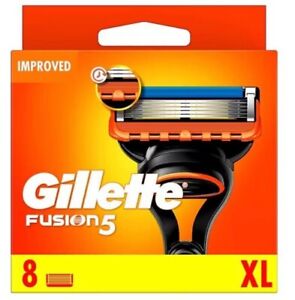 Gillette Fusion 5 - XL Men's Razor Blades, 8 Pack Refills- New, Official/Genuine