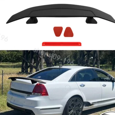 For Chevrolet Caprice Sedan 11-17 Matte Black 46'' Rear Trunk Lip Spoiler Wing - Изображение 1 из 4
