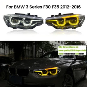 Pair Full LED Headlight Front Lamps Lighting Light For BMW 3er F30 F31 F35 12-16 - Picture 1 of 23