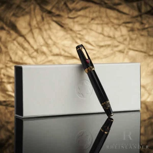 Pluma estilográfica Montblanc Boheme Je Taime Black Resin 25472 ID - Imagen 1 de 5