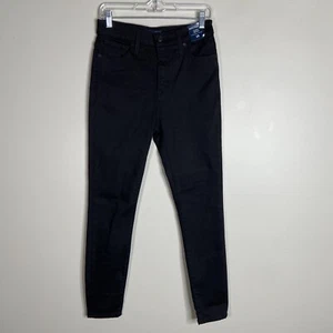 Nuevo con etiquetas pantalones vaqueros ajustados negros curvos mercantiles J Crew 28 - Imagen 1 de 8
