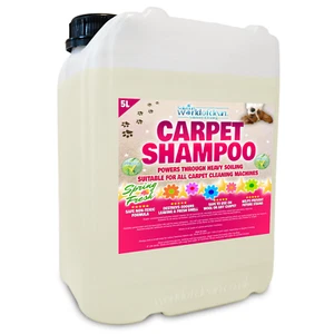 Carpet Shampoo 5L Heavy Duty Cleaning Solution + Pet Odour Deodoriser Vax - Picture 1 of 4