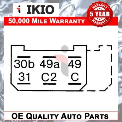 Fits Ford Transit 1991-2000 VW Transporter 1990-2003 Indicator Flasher Unit Ikio - Image 1 of 4